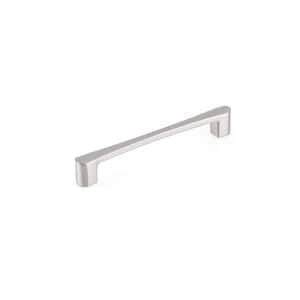 Kent Collection 6 5/16 in. (160 mm) Brushed Nickel Modern Rectangular Cabinet Bar Pull