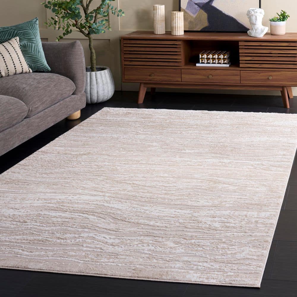 Carter 5 ft. x 7 ft. Ivory/Taupe Abstract Area Rug price history on PriceWatchPro