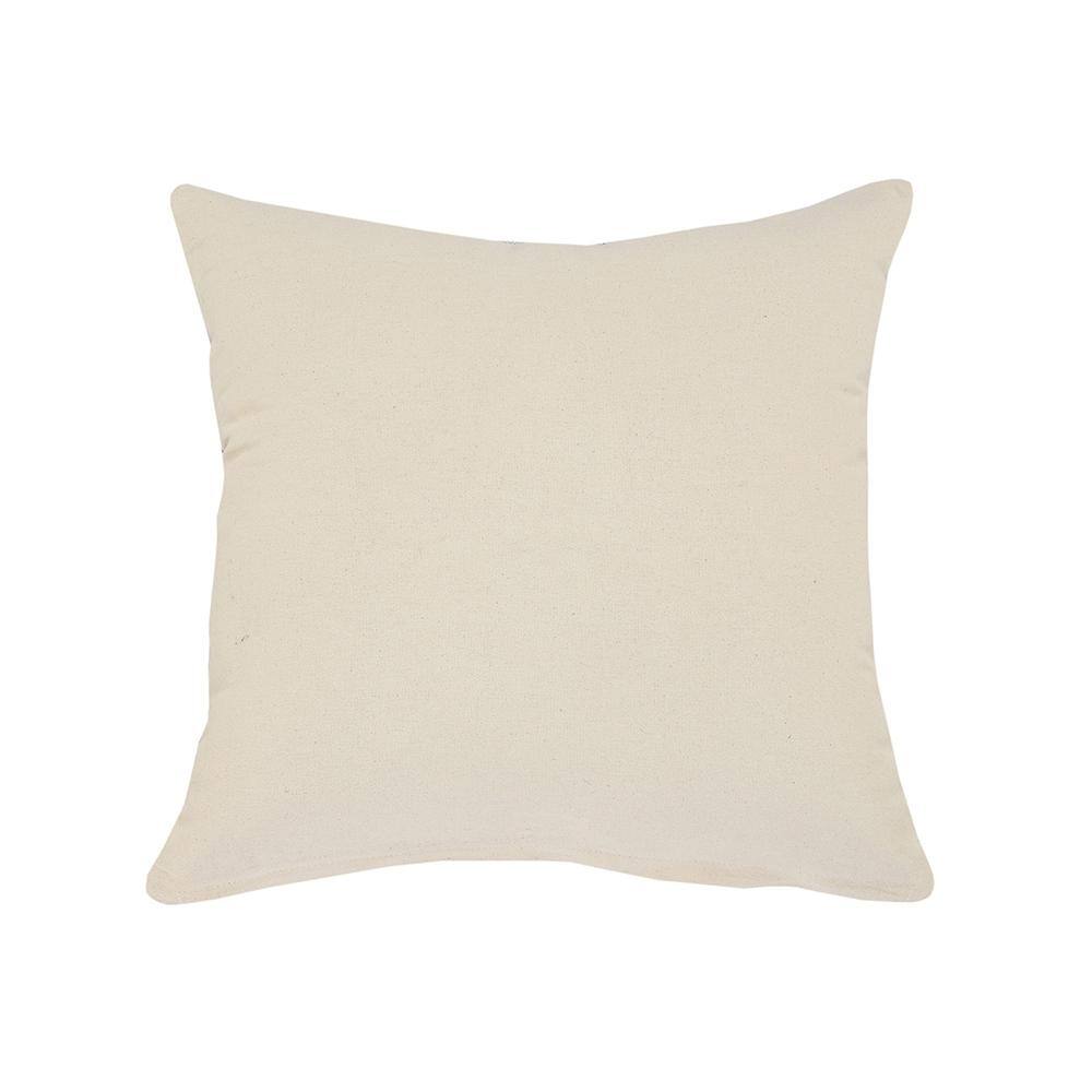 Cinnamon and White Striped Square Throw Pillow, 20" x 20"
