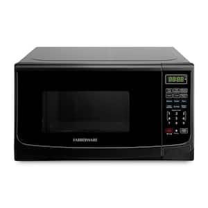 900-Watt, 0.9 cu. ft., 19-in., Width Countertop Microwave Oven with LED Lighting and Child Lock, Black