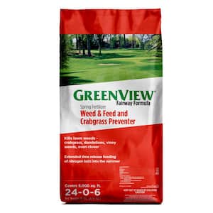 18 lbs. Fairway Formula Spring Fertilizer Weed and Feed and Crabgrass Preventer, Covers 5,000 sq. ft. (24-0-6)