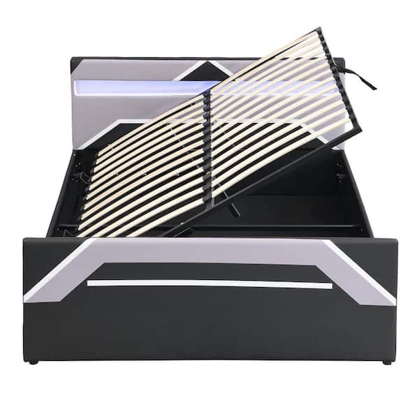 Harper & Bright Designs Cyberpunk Black and Gray Wood and Metal