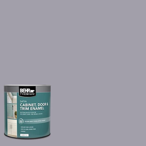 BEHR PREMIUM 1 qt. #N550-4 Ashberry Satin Enamel Interior/Exterior Cabinet, Door & Trim Paint