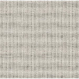 Nimmie Grey Basketweave Wallpaper Sample