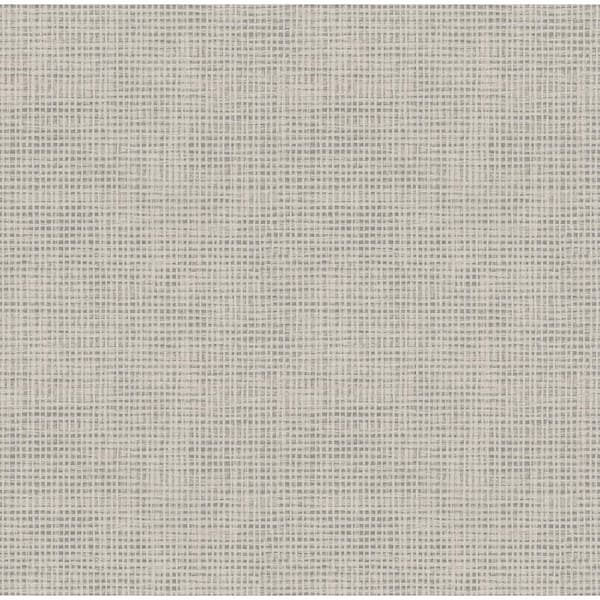 Chesapeake Nimmie Grey Basketweave Wallpaper Sample