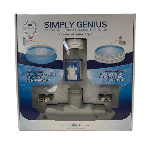 AQUA FINESSE Simply Genius Multi-Functional Above Ground Pool Chlorinator Kit Up to 2,650 Gal.