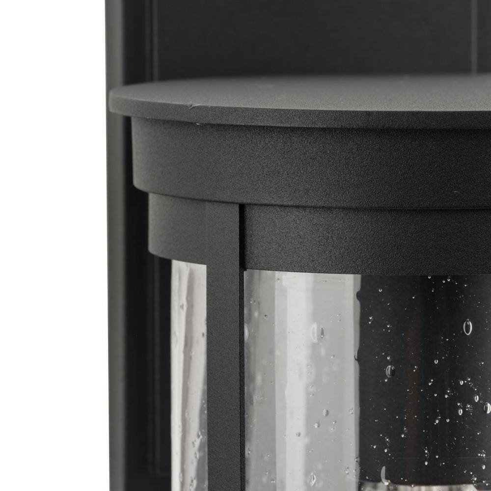 Ellery Large Black Cylinder Outdoor Wall Lantern