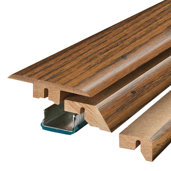 Pergo Haywood Hickory 3/4 in. Thick x 2-1/8 in. Wide x 78-3/4 in. Length Laminate 4-in-1 Molding
