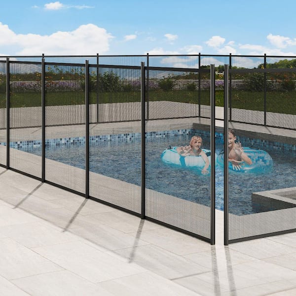 Sentry Security Pool Fence 4x48 ft. Removable Pool Fence Hole Size 1.1 in. x 3.5 in. Pool Fences for Sleeves Pool Fence