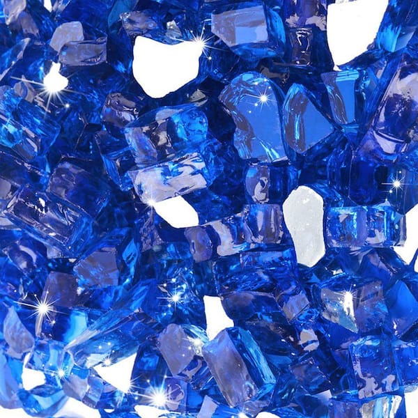 1/2 in. 10 lb. Reflective Fireplace Glass Rocks for Fire Pit Table