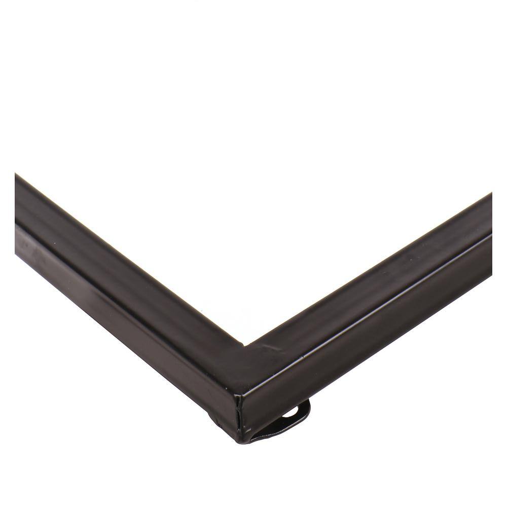Black Metal Framed Full Length Rectangular Wall Mirror