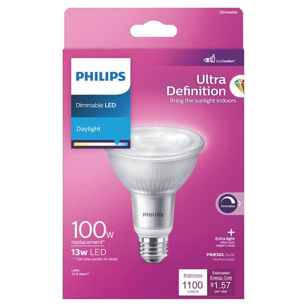 Philips 100-Watt Equivalent PAR30L Ultra Definition Dimmable Hight