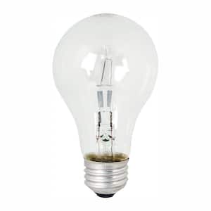 75-Watt Equivalent Warm White (3000K) A19 Dimmable Energy Saver Clear Halogen Light Bulb (48-Pack)