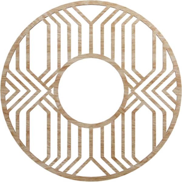 Ekena Millwork 0.25 in. x 8 in. x 22 in. Wood Medallion Moulding