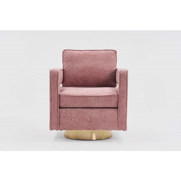 wetiny Pink 360 Degree Swivel Barrel Chair