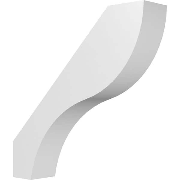 Ekena Millwork Geneva 3 in. W x 14 in. H x 14 in. D Polyurethane Knee Brace
