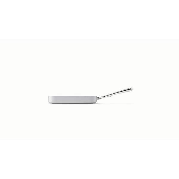 CARAWAY HOME Square 1-Piece Ceramic Nonstick Grill Pan in Gray