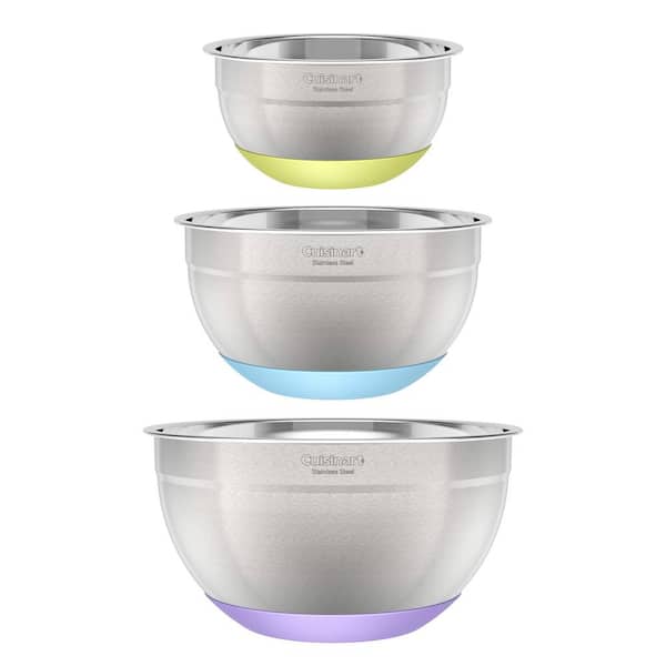 OXO Good Grips 3-Piece Stainless Steel Mixing Bowl Set