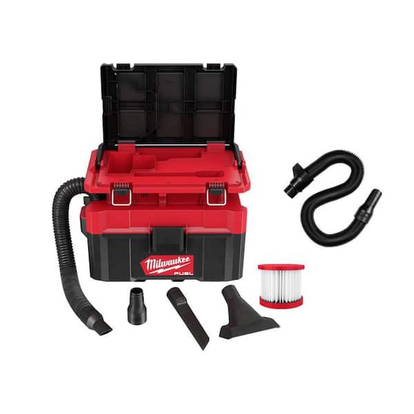 M18 FUEL PACKOUT 18-Volt Lithium-Ion Cordless 2.5 Gal. Wet/Dry Vacuum (Tool-Only) and 6 ft. Expandable Hose