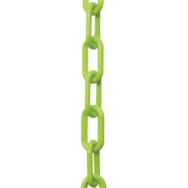 Mr. Chain 1.5 in. (#6, 38 mm) x 25 ft. Safety Green Plastic Chain