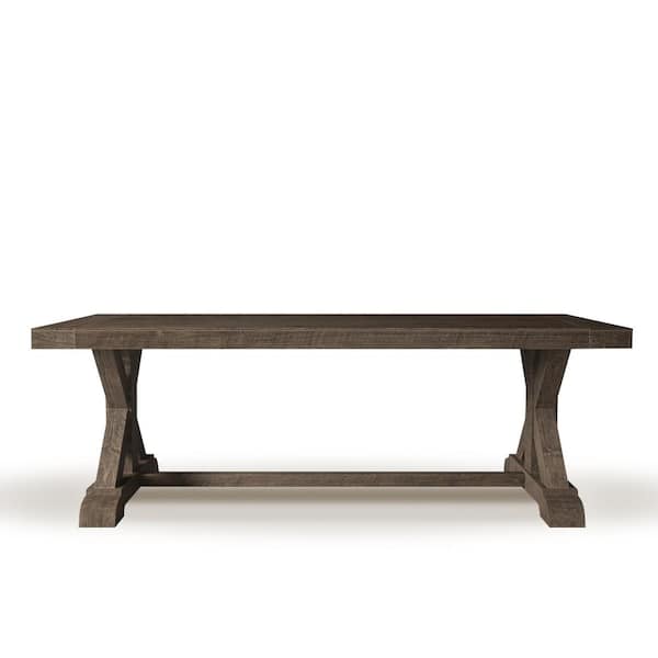 Urban Woodcraft Madera 70 in. Dark Wood Rectangle Dining Table
