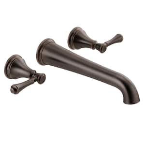 Cassidy 2-Handle Wall-Mount Tub Filler Trim Kit in Venetian Bronze (Valve Not Included)