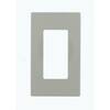 Leviton 1-Gang Gray Decora/Rocker Polycarbonate Standard Screwless Wall Plate (1-Pack) 80301-SGY 024-80301-SGY