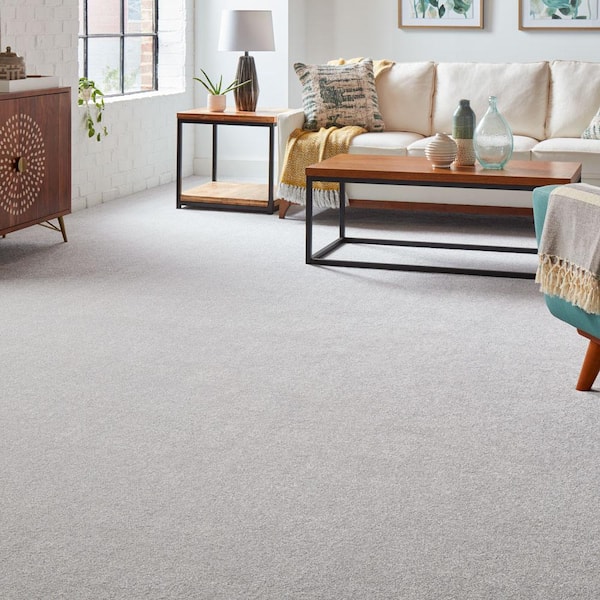 Silver Mane II - Bonita - Blue 65 oz. Triexta Texture Installed Carpet