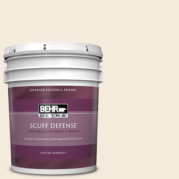 BEHR ULTRA 5 gal. #PPU5-10 Heavy Cream Extra Durable Eggshell Enamel Interior Paint & Primer