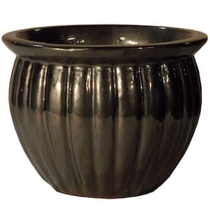 19 in. Ceramic Hana Round Planter