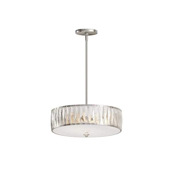 Eurofase 5-Light Chrome/Crystal Pendant 32977-DIS - The Home Depot
