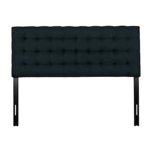 Valencia Adjustable Blue Queen Upholstered Headboard with Square Tufting
