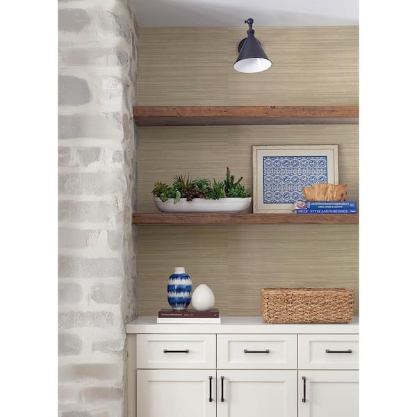 Reynier Brown Hemp Non-Pasted Wallpaper