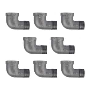 1/2 in. Black Iron 90 Degree Street Elbow Fitting (8-Pack)