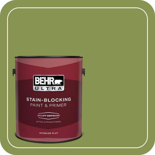 BEHR ULTRA 1 gal. #M350-6 Frog Extra Durable Flat Interior Paint & Primer
