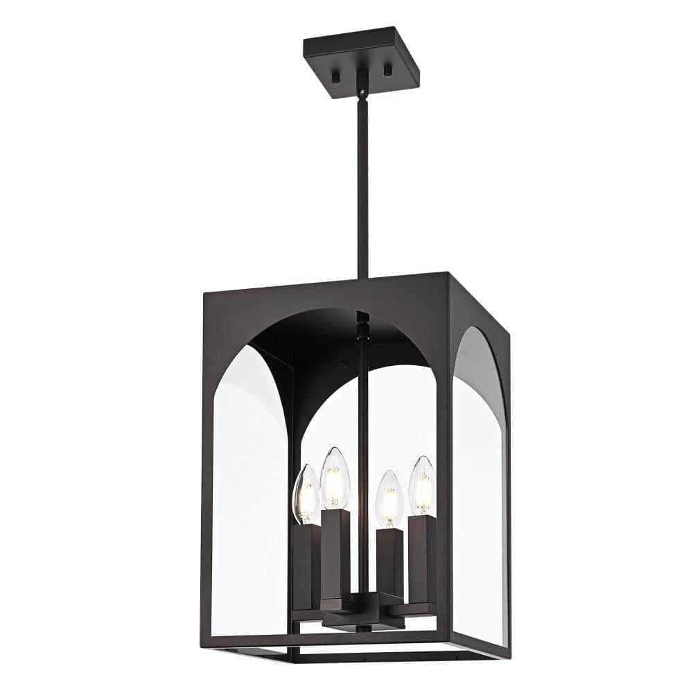 Large Outdoor Pendant Light Fixtures 4-Light Hanging Lantern Adjustable Farmhouse Mount for Entrance Patio price history on PriceWatchPro