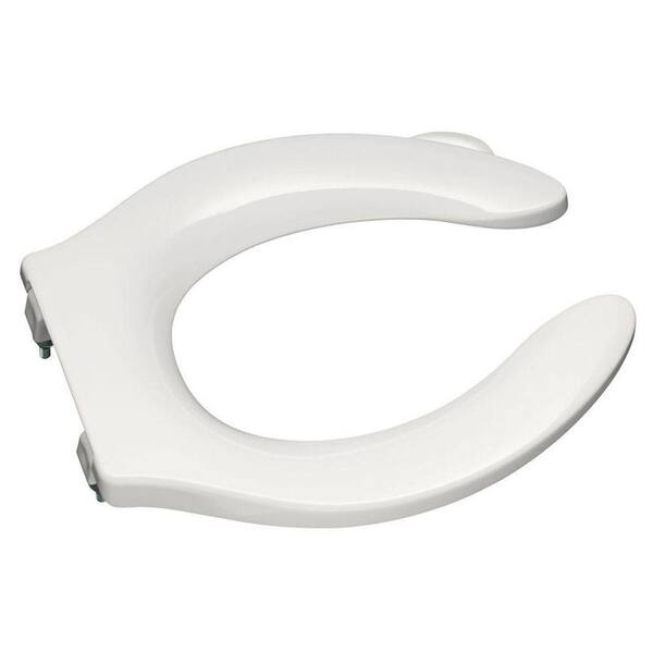 KOHLER Stronghold Elongated Toilet Seat with Check Hinge in White