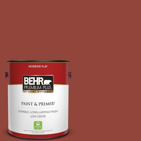 BEHR PREMIUM PLUS 1 gal. #PMD-21 Autumn Maple Flat Low Odor Interior Paint & Primer