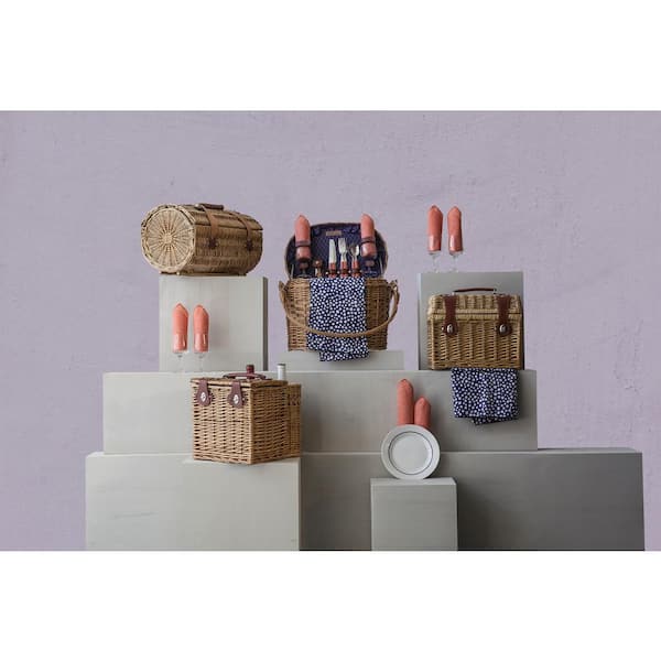 Verona Natural Wood Wine & Cheese Basket