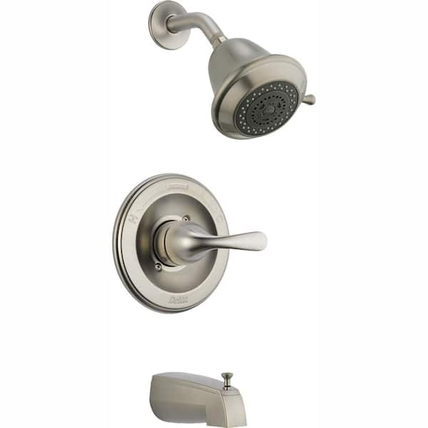 Delta Classic 1-Handle Tub and Shower Faucet Trim Kit in Stainless (Valve Not Included)