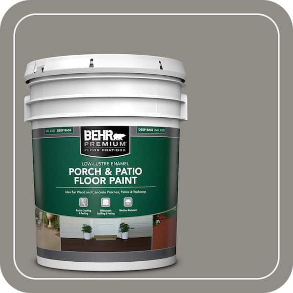 5 gal. #PFC-69 Fresh Cement Low-Lustre Enamel Interior/Exterior Porch and Patio Floor Paint