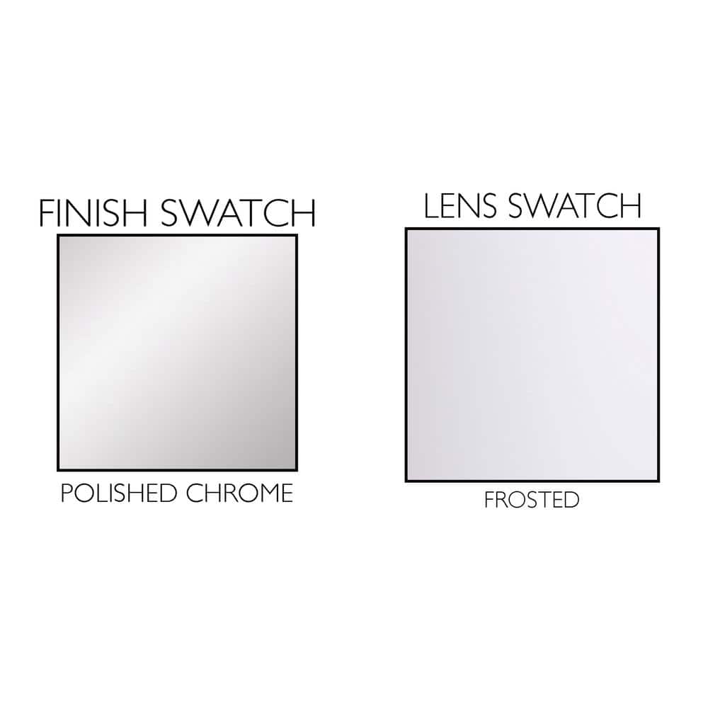 Dove Creek 24" Polished Chrome Vanity Light with Frosted Glass Shades