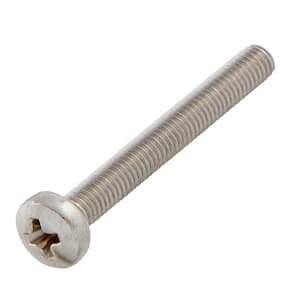 M3-0.5x25mm Stainless Steel Pan Head Phillips Drive Machine Screw 2-Pieces