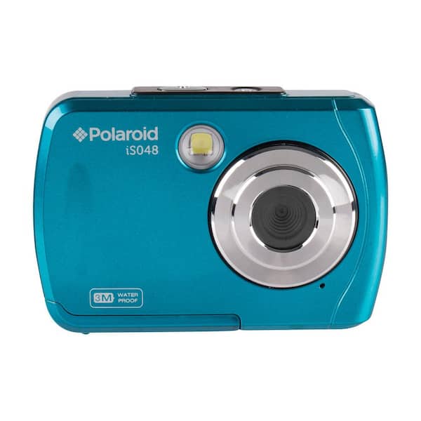 Polaroid 16.0 Megapixel Waterproof Instant Sharing Digital Camera  IS048-TEAL - The Home Depot