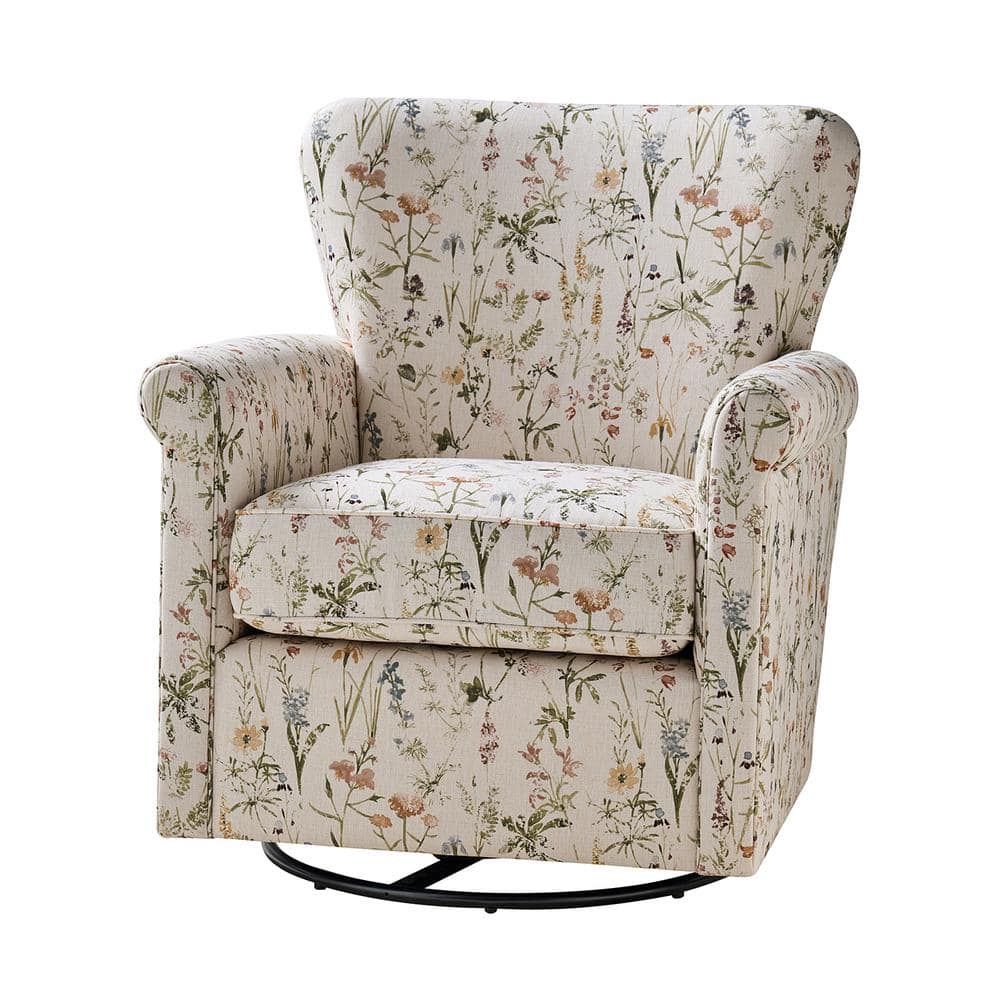 Reviews for JAYDEN CREATION Spring Floral Fabric Shakeable Swivel