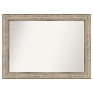 Trellis Silver 42 in. x 31 in. Custom Non-Beveled Wood Framed Bathroom Vanity Wall Mirror