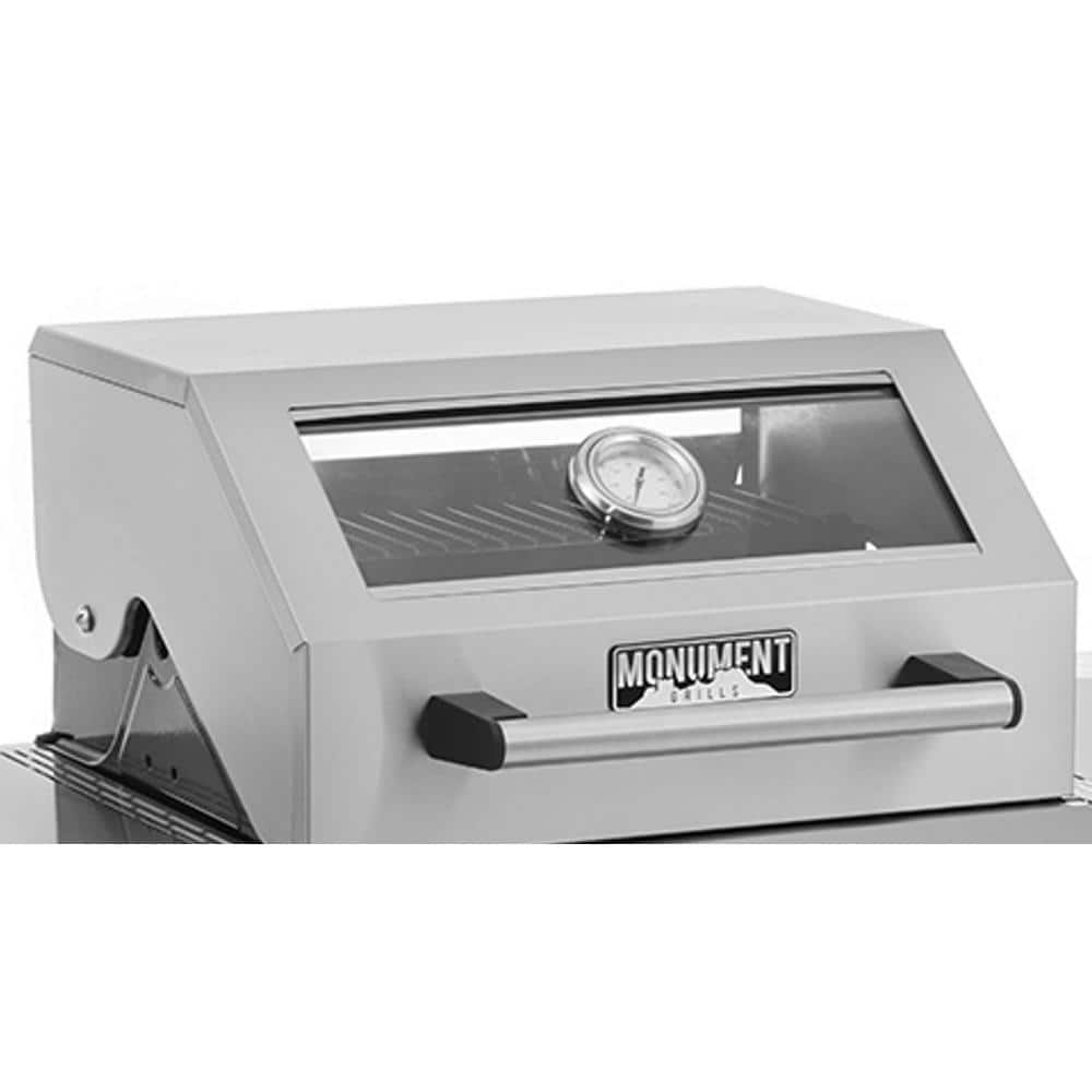 Monument 2-Burner Stainless Steel Propane Gas Grill with Clearview Lid