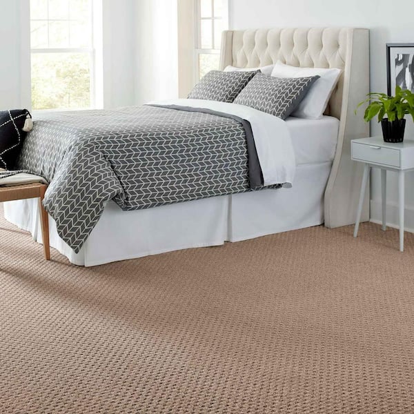 Shiloh Point  - Cavern - Brown 40 oz. Triexta Pattern Installed Carpet