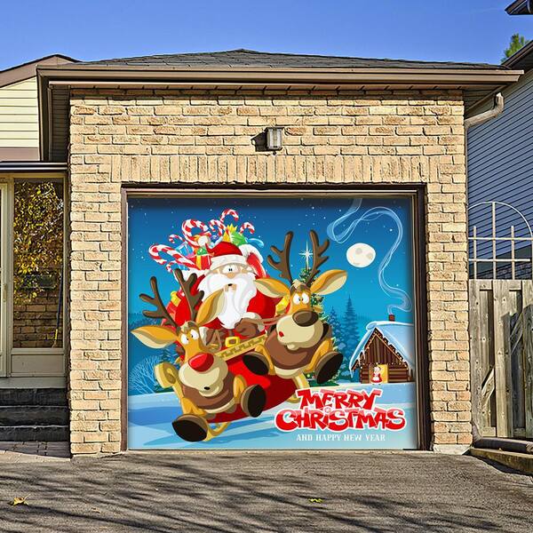 My Door Decor 7 Ft X 8 Ft Santa S Take Off Holiday Garage Door Decor Mural For Single Car Garage 285903xmas 003 The Home Depot My Door Decor 7 Ft X 8 Ft Santa S Take Off Holiday Garage Door Decor Mural For Single Car Garage 285903xmas 003 The Home Depot