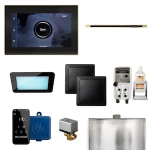 XDream Linear Steam Generator Control Kit with iSteamX Control and Linear SteamHead in Black Polished Brass